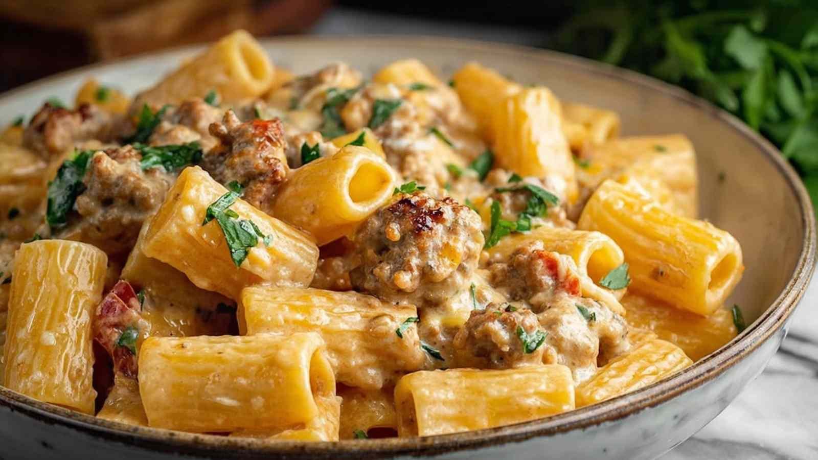Creamy Italian Sausage Rigatoni