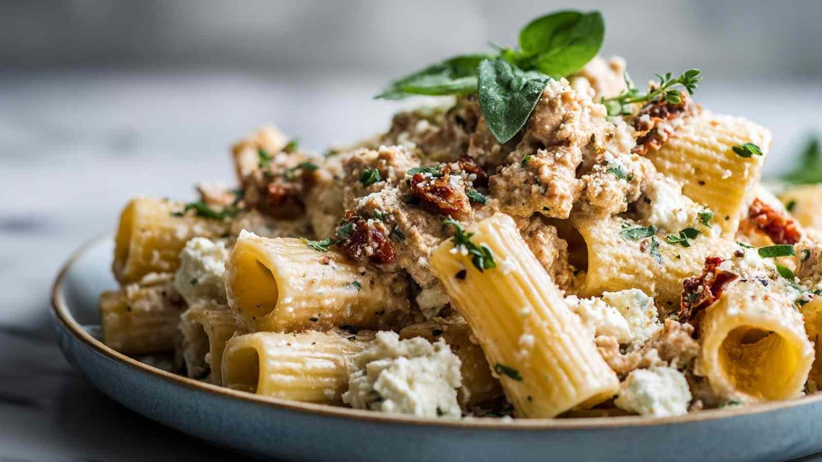 High Protein Turkey Pasta with Ricotta