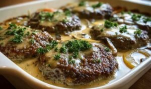 Amish Hamburger Steak Bake