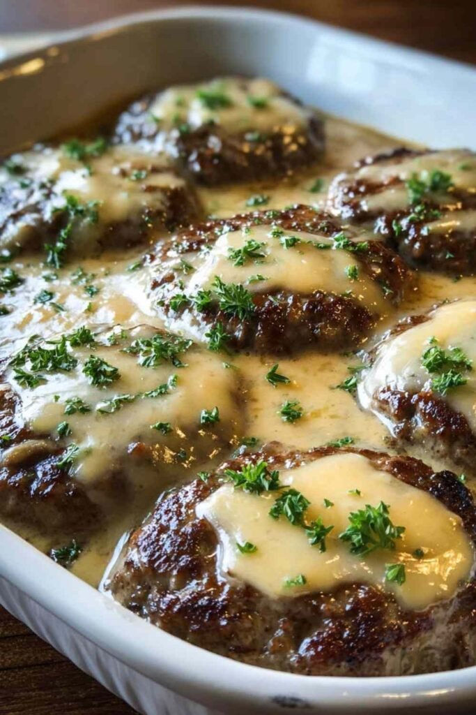 Amish Hamburger Steak Bake