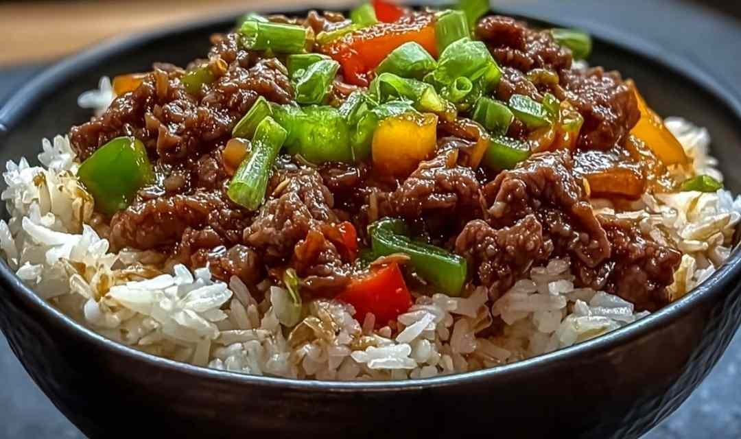 Beef Pepper Rice Bowl
