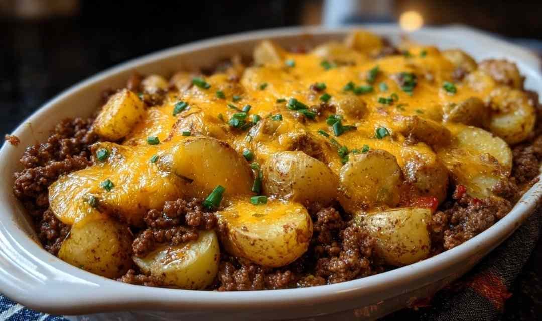 Cheesy Ground Beef and Potatoes
