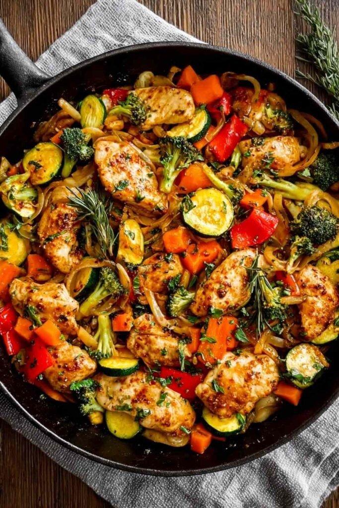 Chicken and Vegetables Skillet