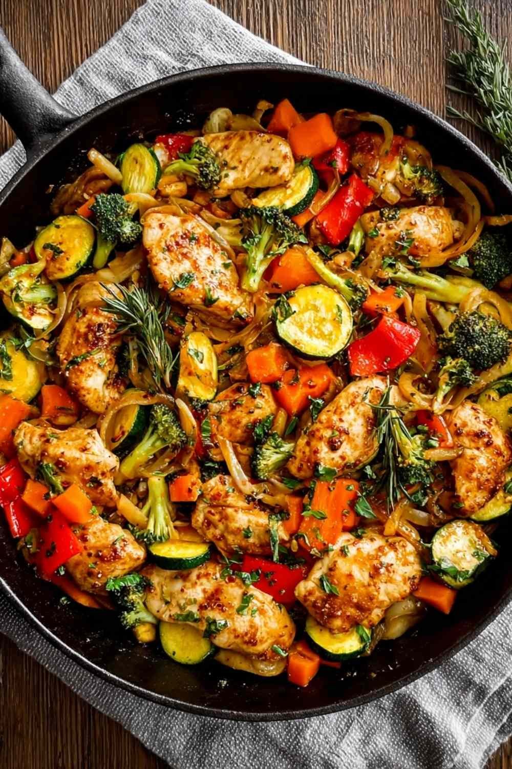 Chicken and Vegetables Skillet