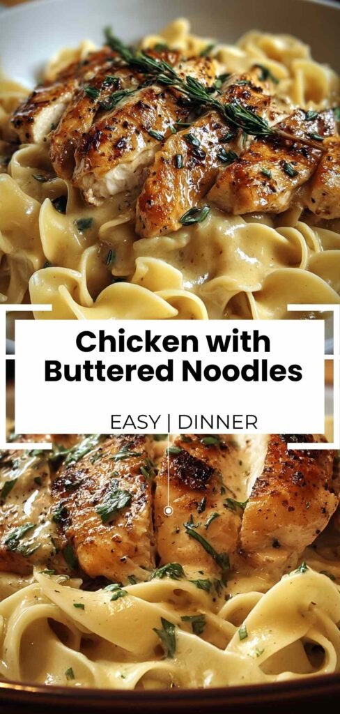 Chicken with Buttered Noodles
