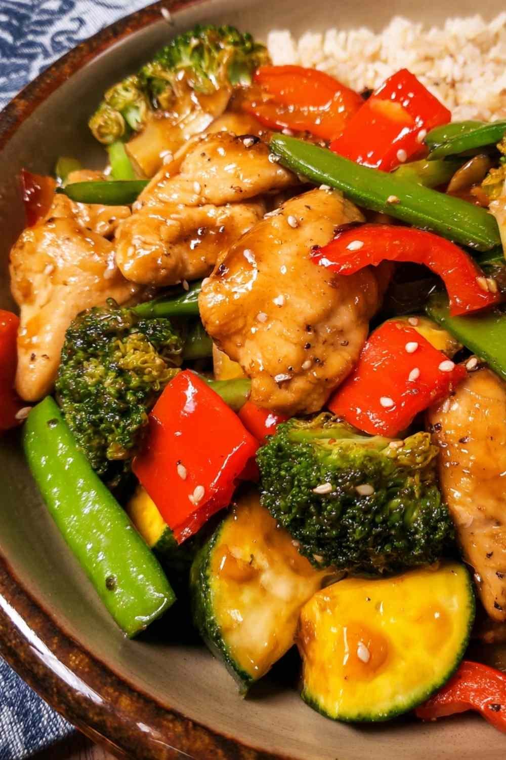 Chicken with Mixed Vegetable Stir Fry