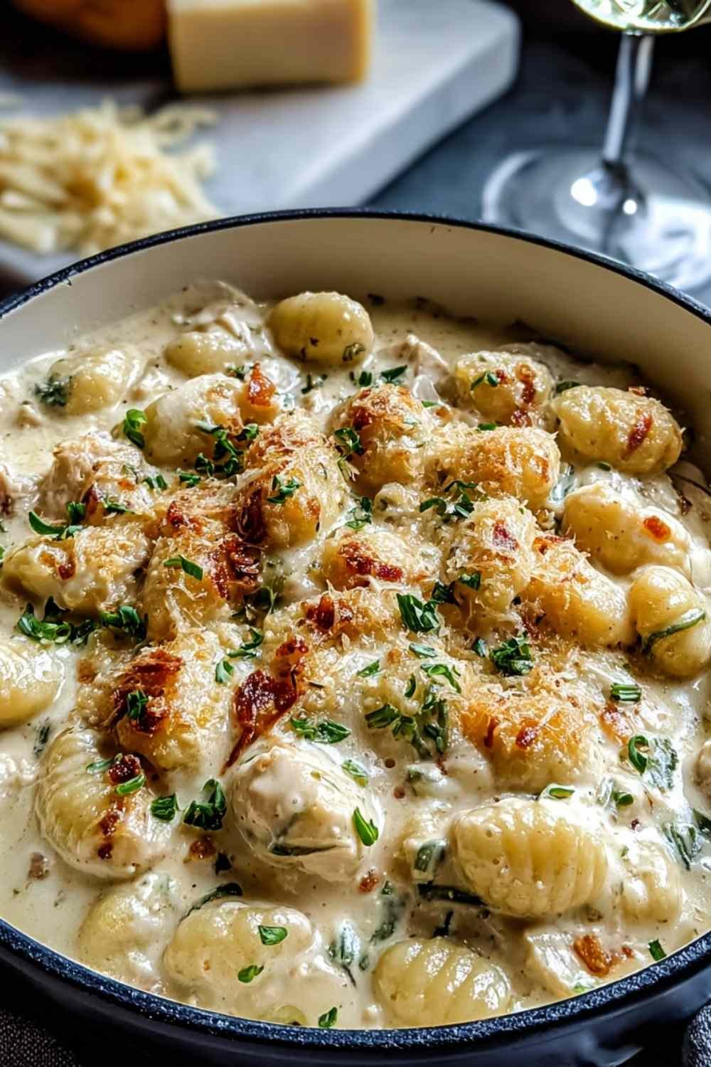 Creamy Crack Chicken Gnocchi - Easy 30 Minute Dinner Recipe.