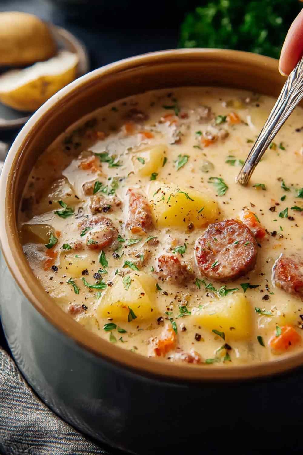 Creamy Sausage Potato Soup for Cozy Family Nights