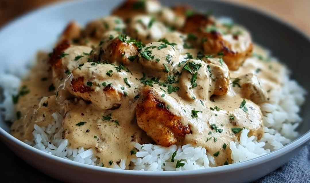 Creamy Smothered Chicken and Rice