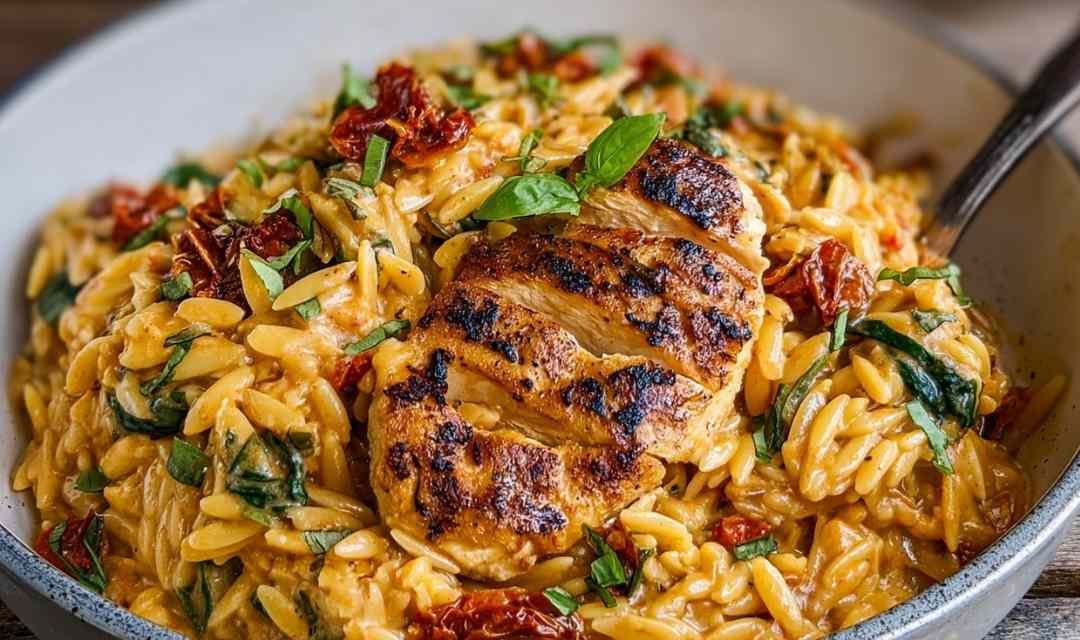 Creamy Sun-Dried Tomato Chicken Orzo