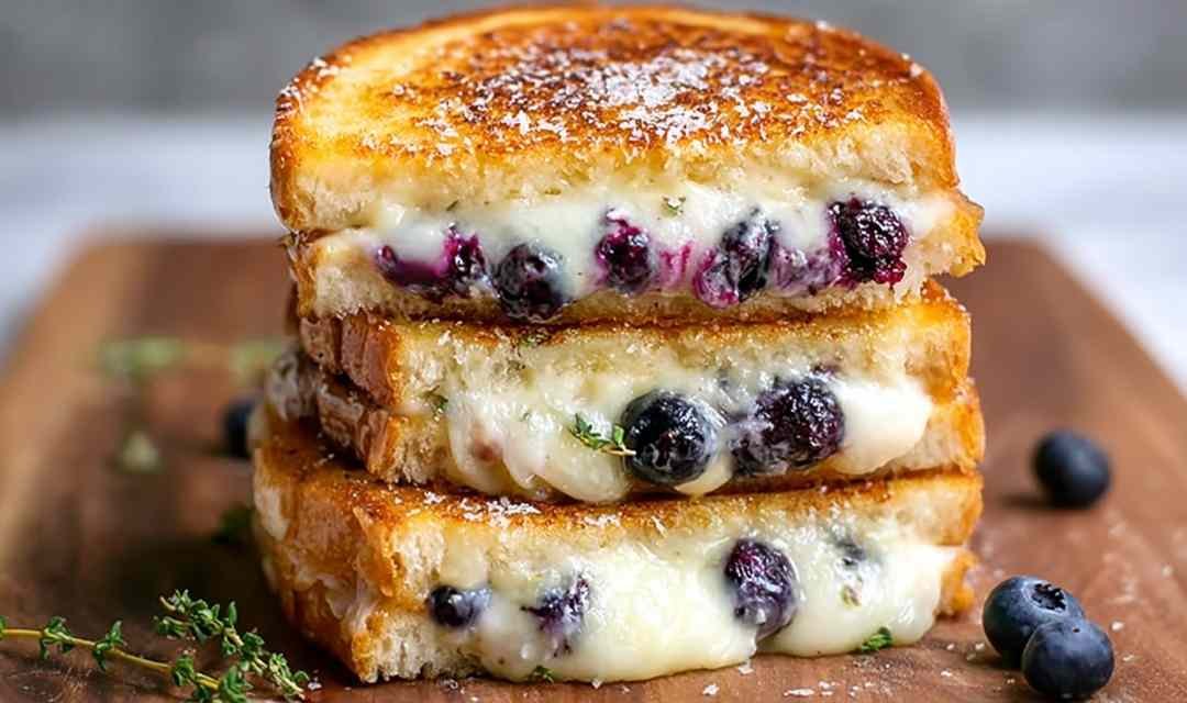 Crispy Blueberry Grilled Cheese