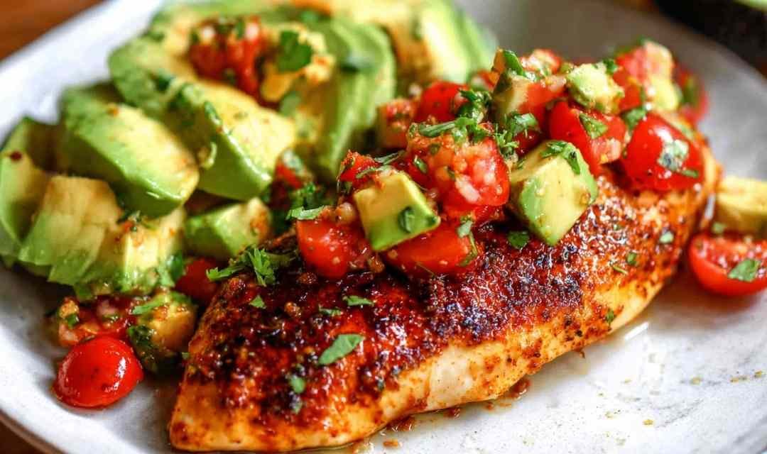 Fiesta Lime Chicken with Avocado Salsa