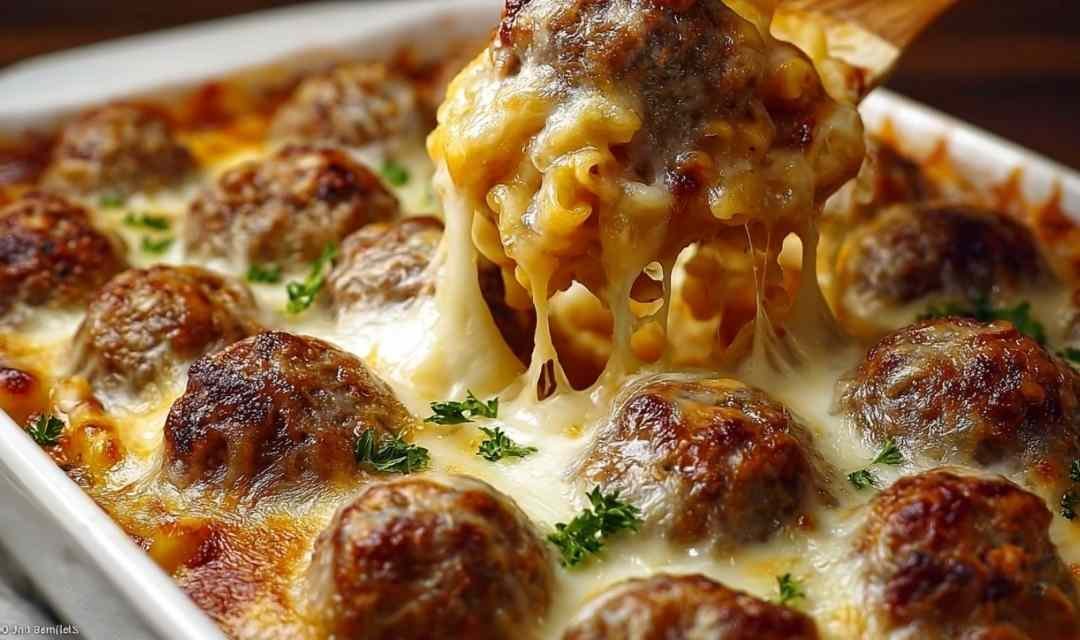 Dump-and-Bake Meatball Casserole
