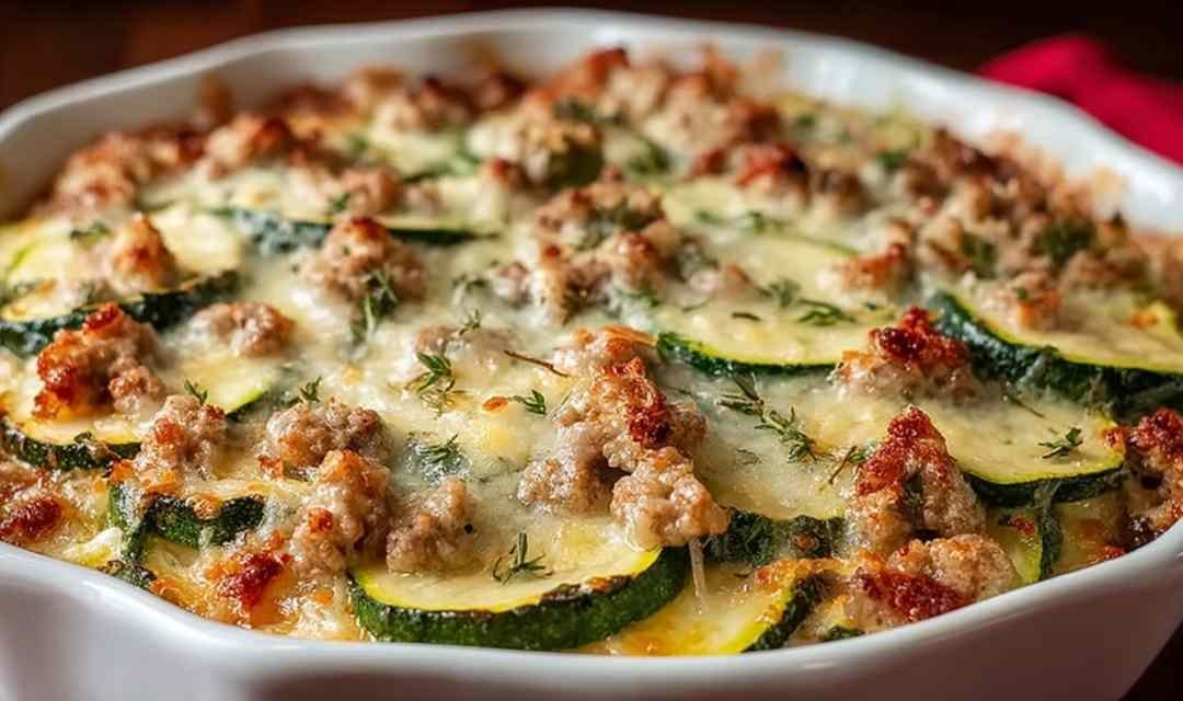 Ground Turkey Zucchini Casserole
