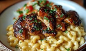 Honey Pepper Chicken Mac and Cheese Honey Pepper Chicken Mac and Cheese Recipe – Sweet, Spicy & Creamy Dinner.