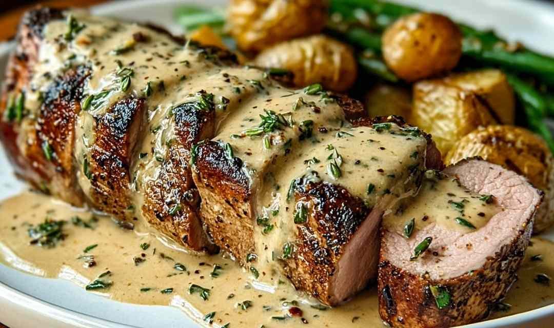 Best-Ever Pork Tenderloin with Dijon Cream Sauce