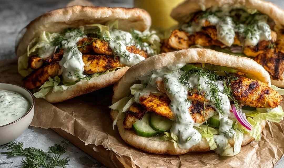 Sheet Pan Chicken Pitas with Herby Ranch