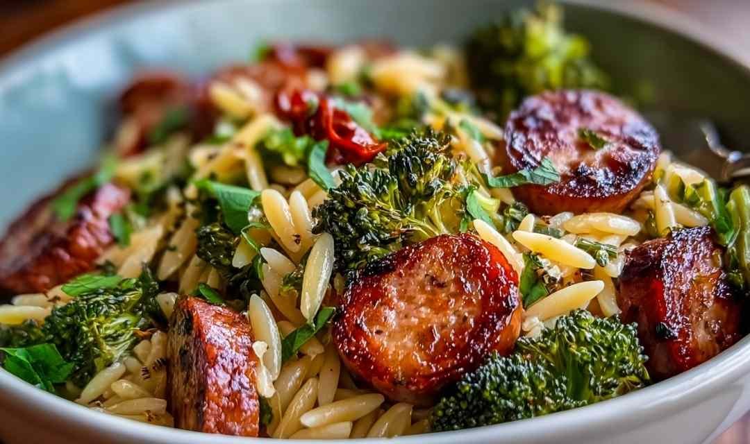 Chicken Sausage Broccoli Orzo