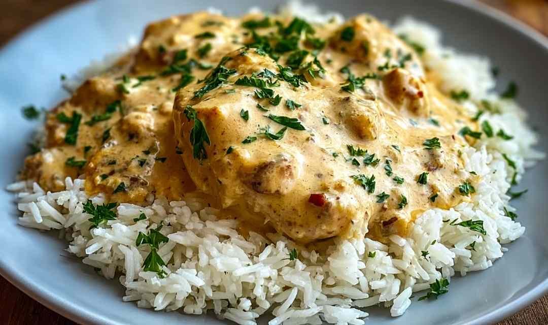 Creamy Smothered Chicken and Rice