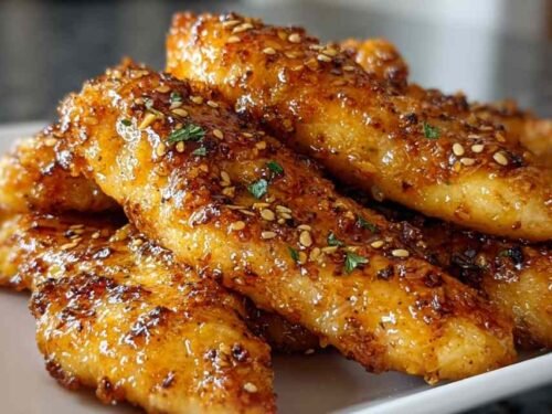 Air Fryer Honey Butter Garlic Chicken Tenders