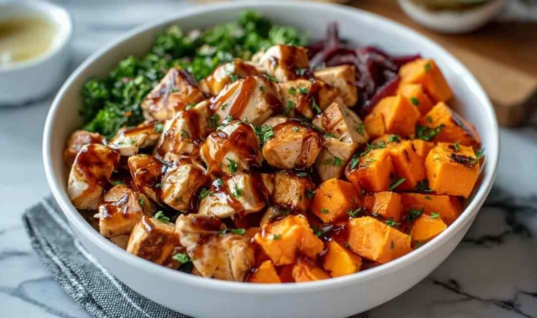BBQ Chicken Sweet Potato Bowl