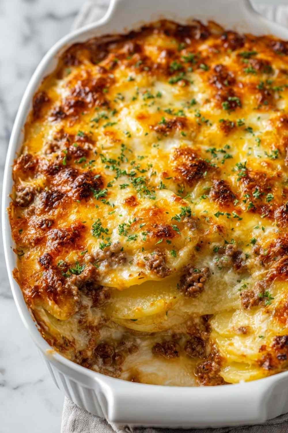 Cheesy Hamburger Potato Casserole