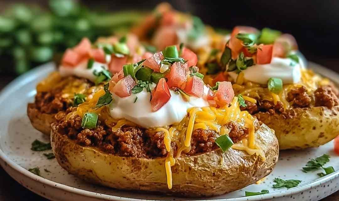 Cheesy Taco Potatoes