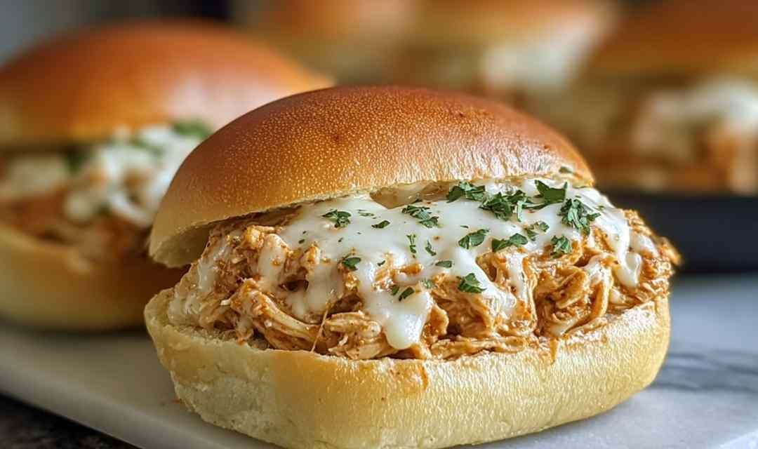 Chicken Alfredo Sloppy Joes