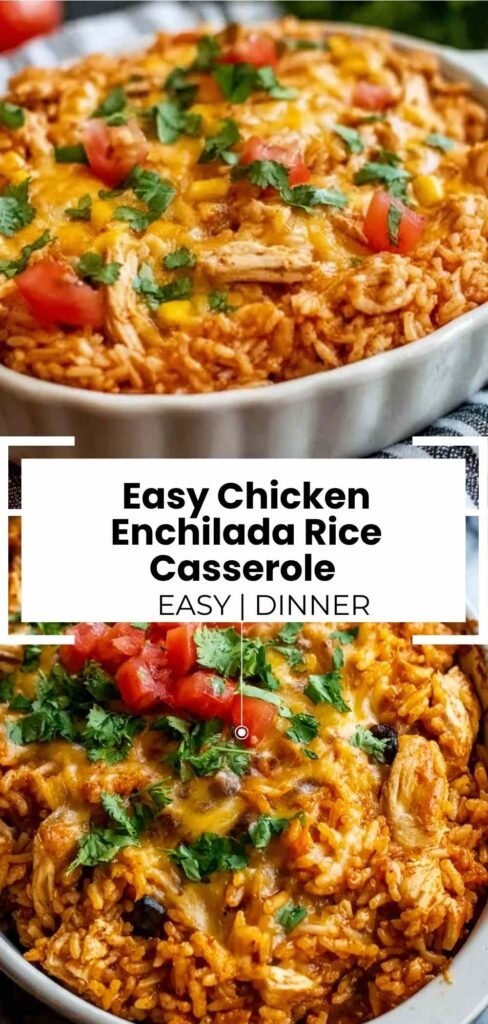 Chicken Enchilada Rice Casserole