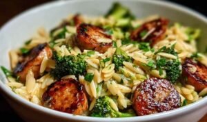 Chicken Sausage and Broccoli Orzo