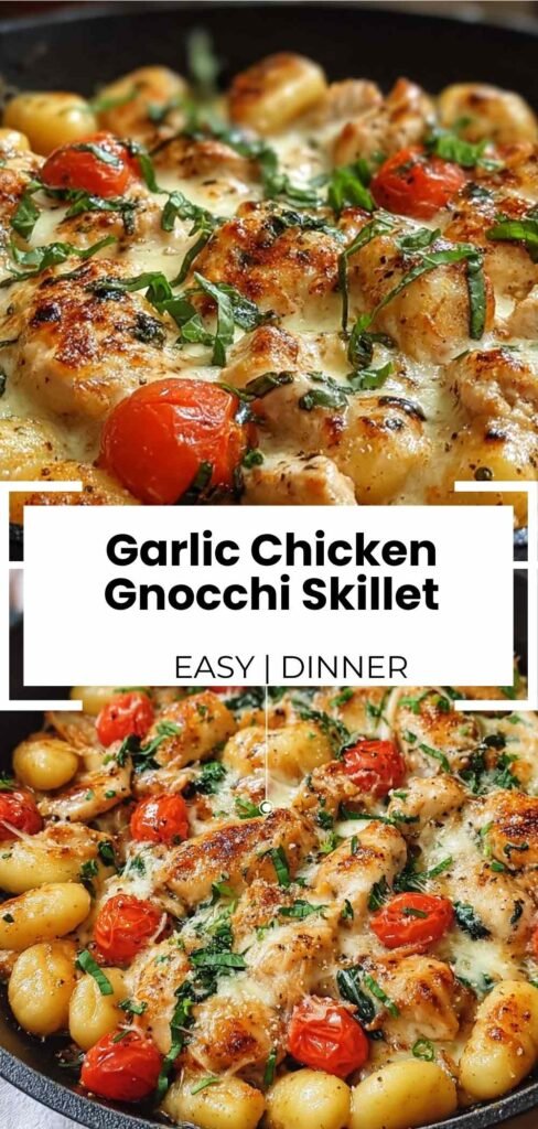 Garlic Chicken Gnocchi Skillet
