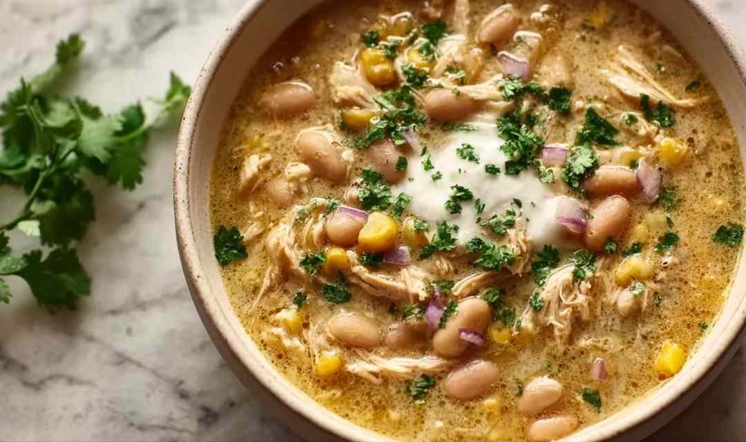Ghostly White Chicken Chili
