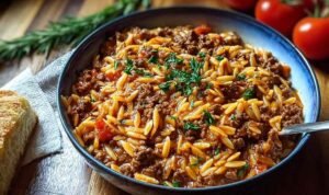 Ground Beef Orzo Recipe