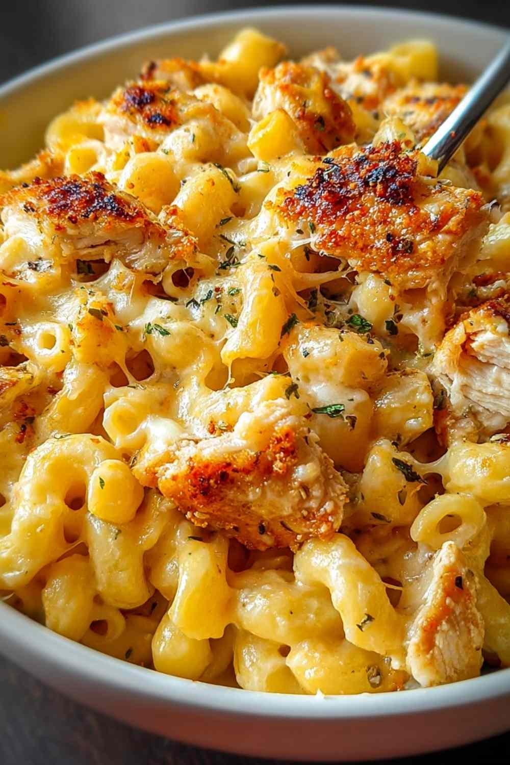 Honey Pepper Chicken Mac and Cheese