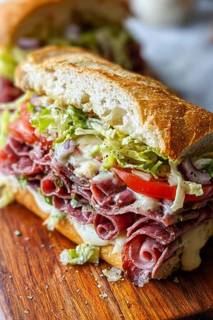 Italian Grinder Salad Sandwich