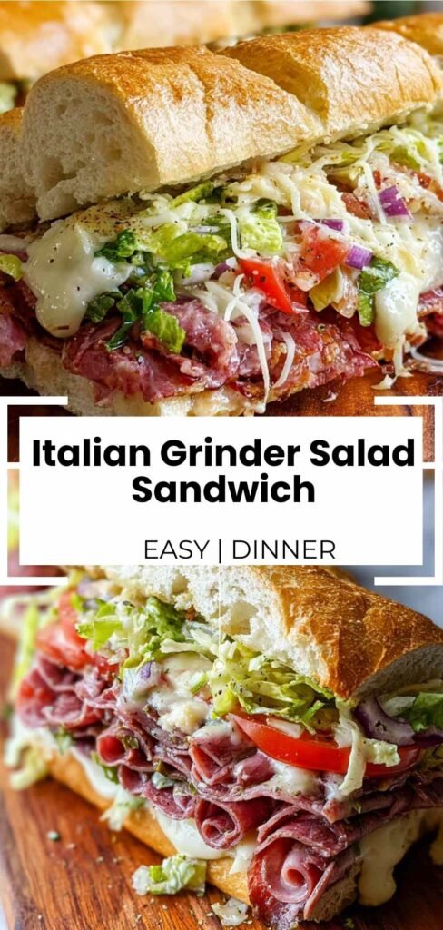 Italian Grinder Salad Sandwich