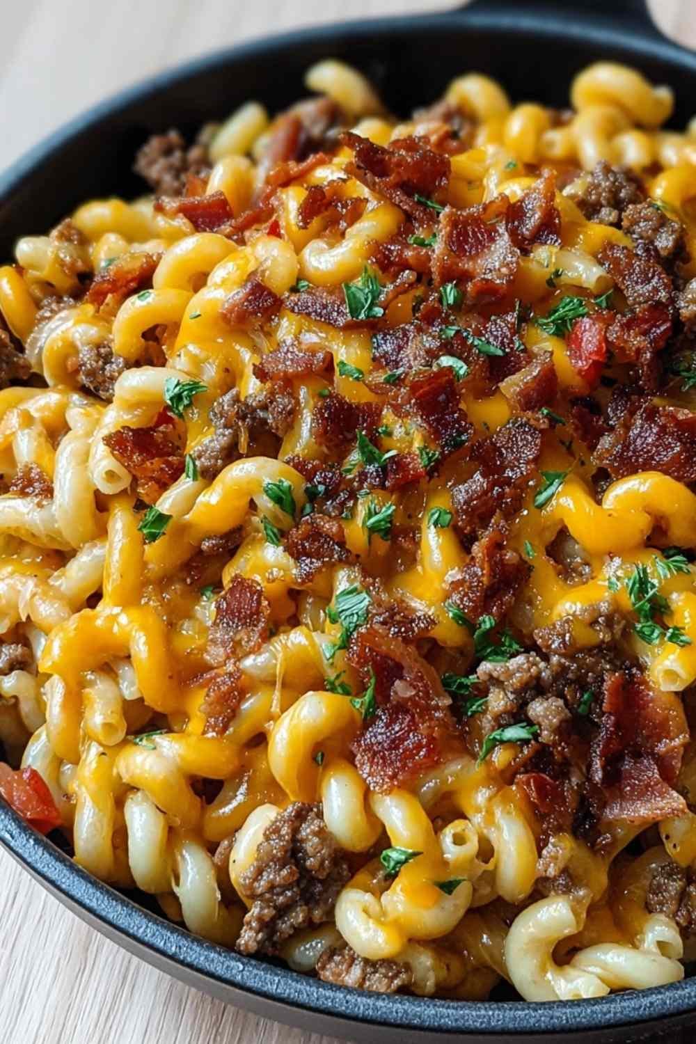 Loaded Bacon Cheeseburger Pasta
