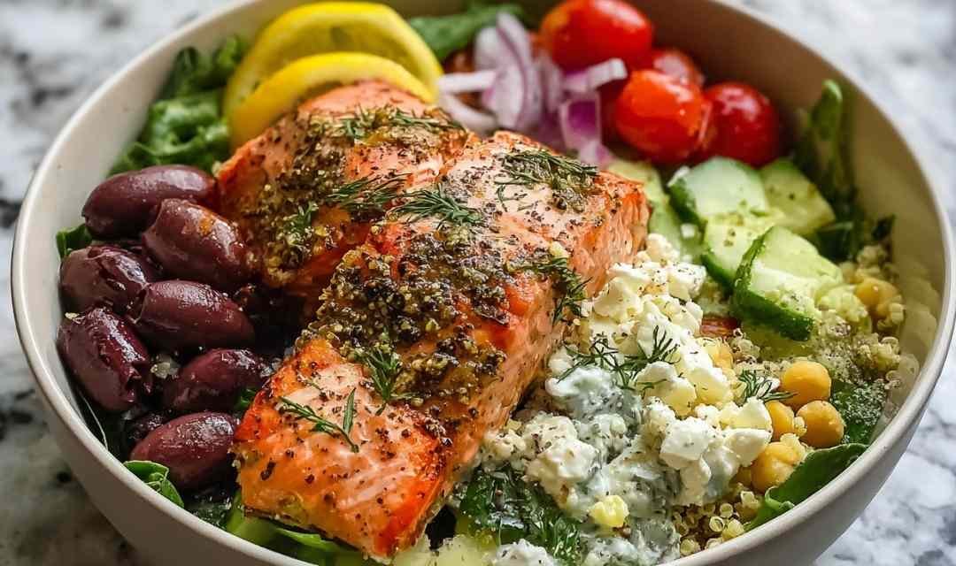Mediterranean Salmon Bowl