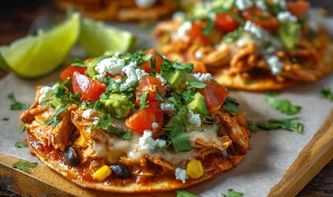 Mexican Rotisserie Chicken Tostadas