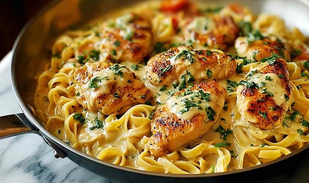 One-Pan Chicken with Buttered Noodles