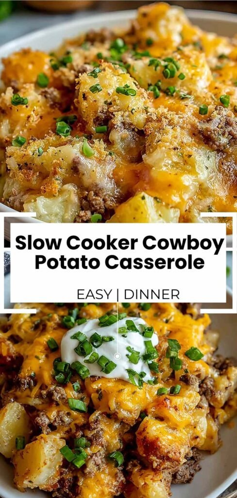 Slow Cooker Cowboy Potato Casserole