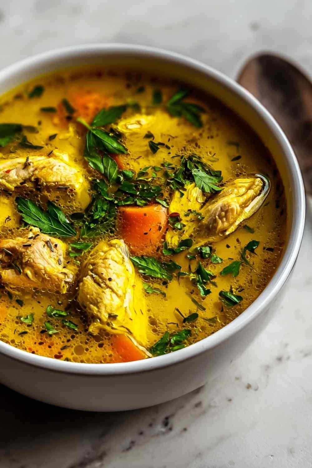 Anti-Inflammatory Turmeric Chicken Soup