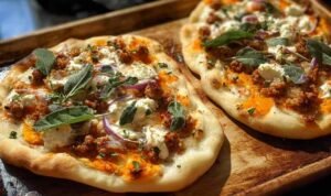 Autumn Naan Pizzas