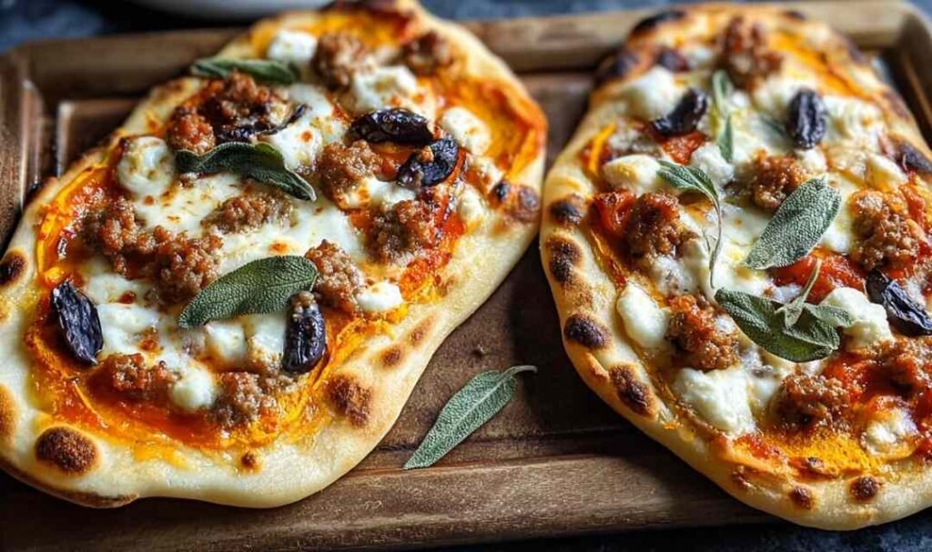 Autumn Naan Pizzas
