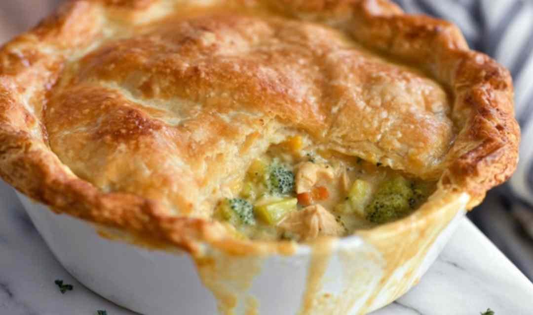Broccoli Cheddar Chicken Pot Pie