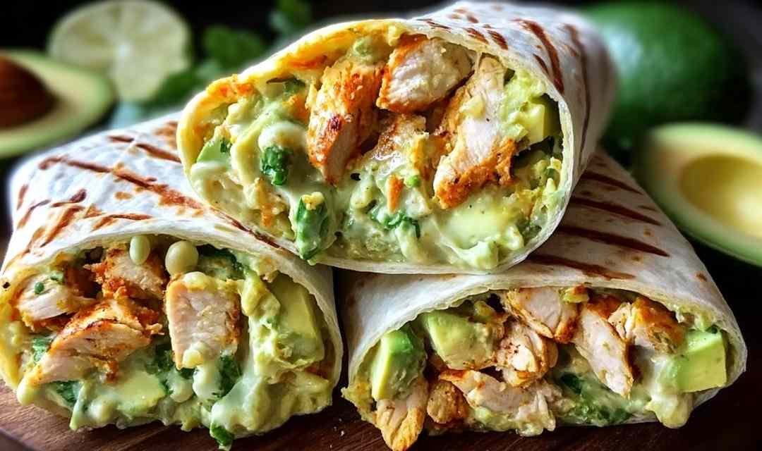 Chicken Avocado Ranch Burritos