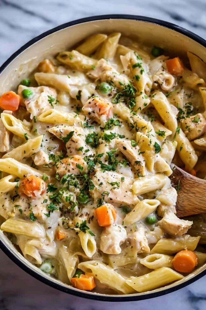 Creamy Chicken Pot Pie Pasta