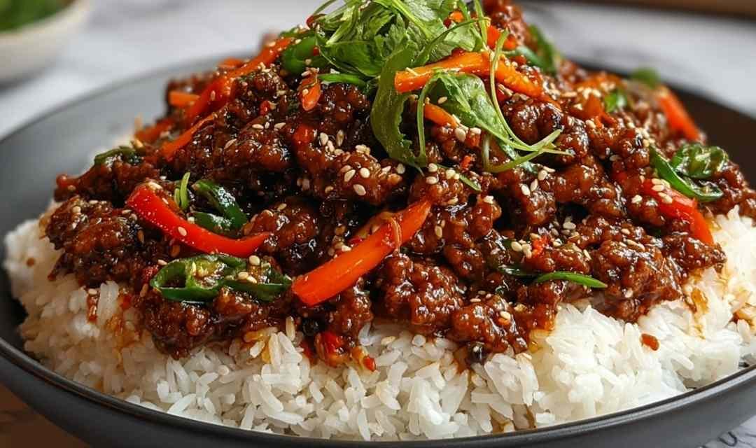 Crispy Chilli Beef Rice