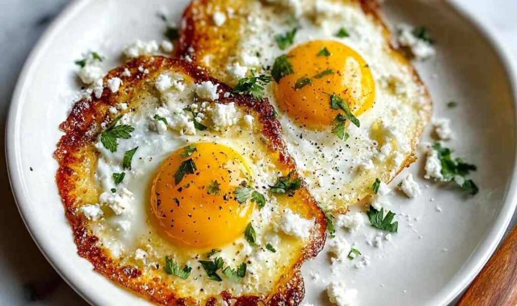 Crispy Feta Fried Eggs