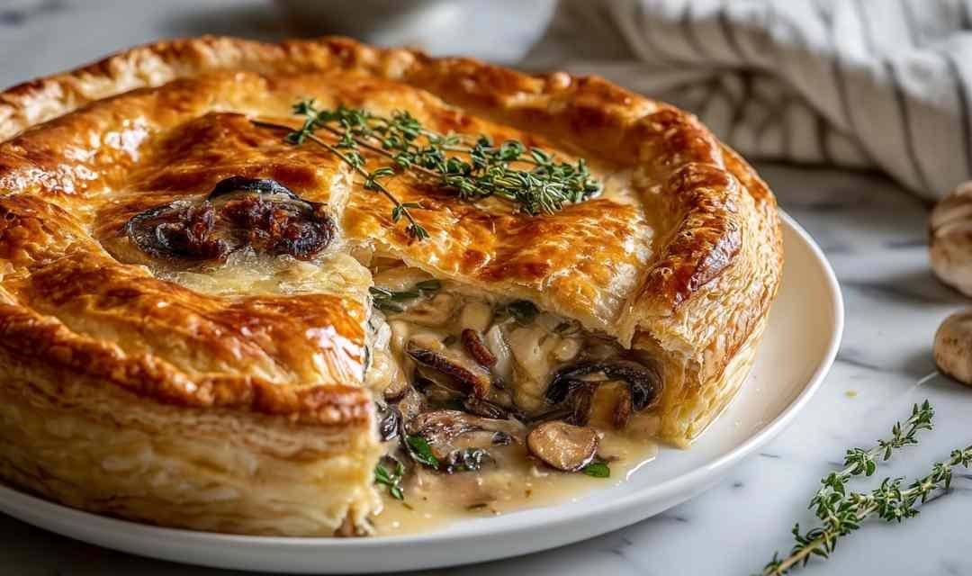 French Chicken and Mushroom Pie (Tourte)